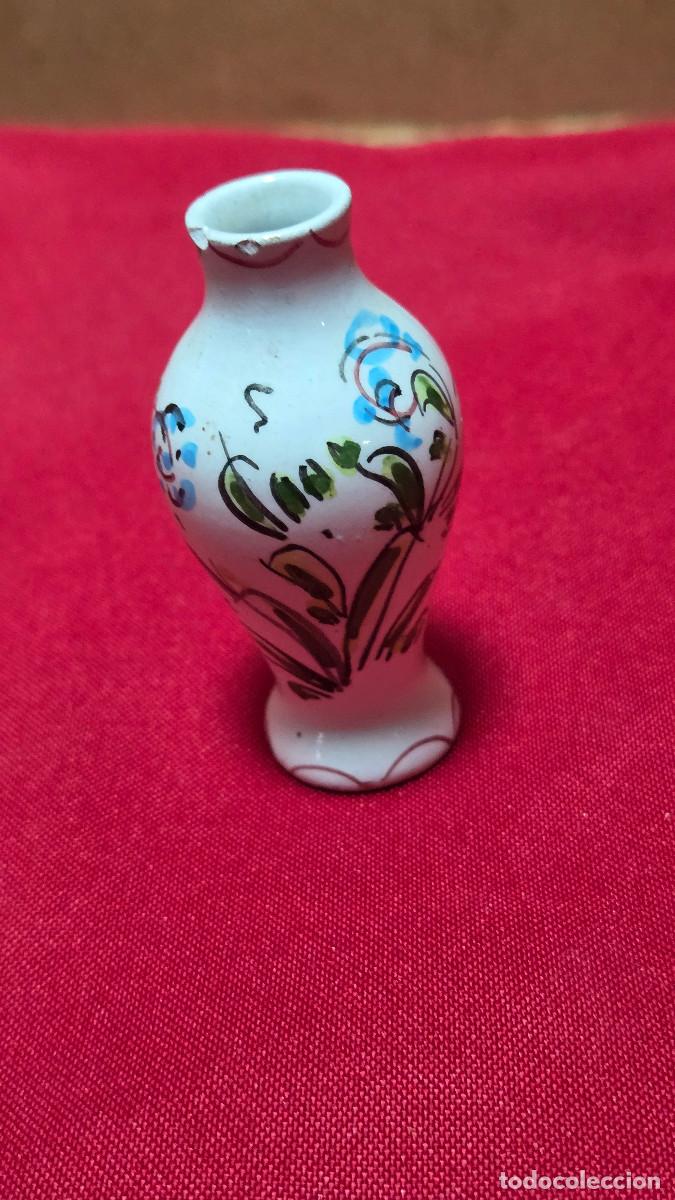 Antig&uuml;edades: mini jarron de ceramica rustico - Foto 2