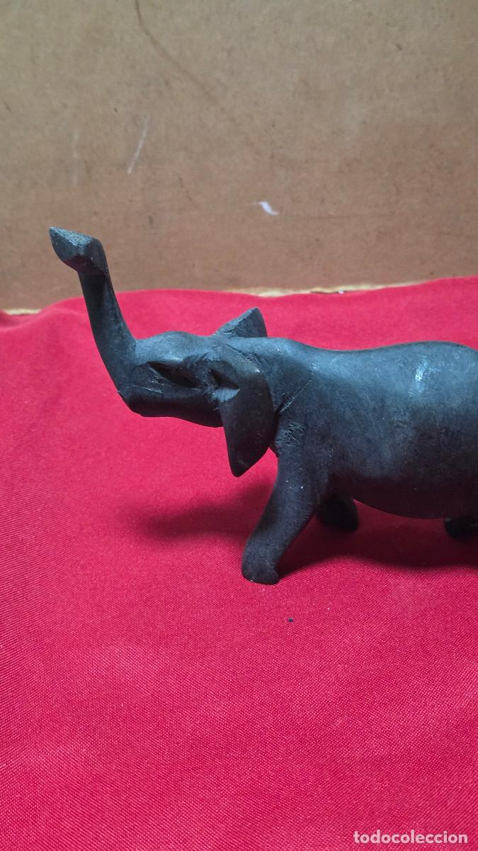 Antig&uuml;edades: elefante de madera africana - Foto 2