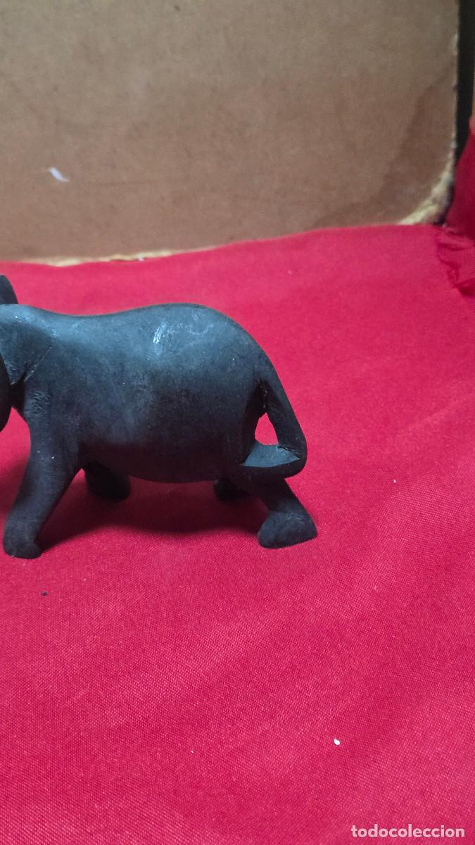 Antig&uuml;edades: elefante de madera africana - Foto 3