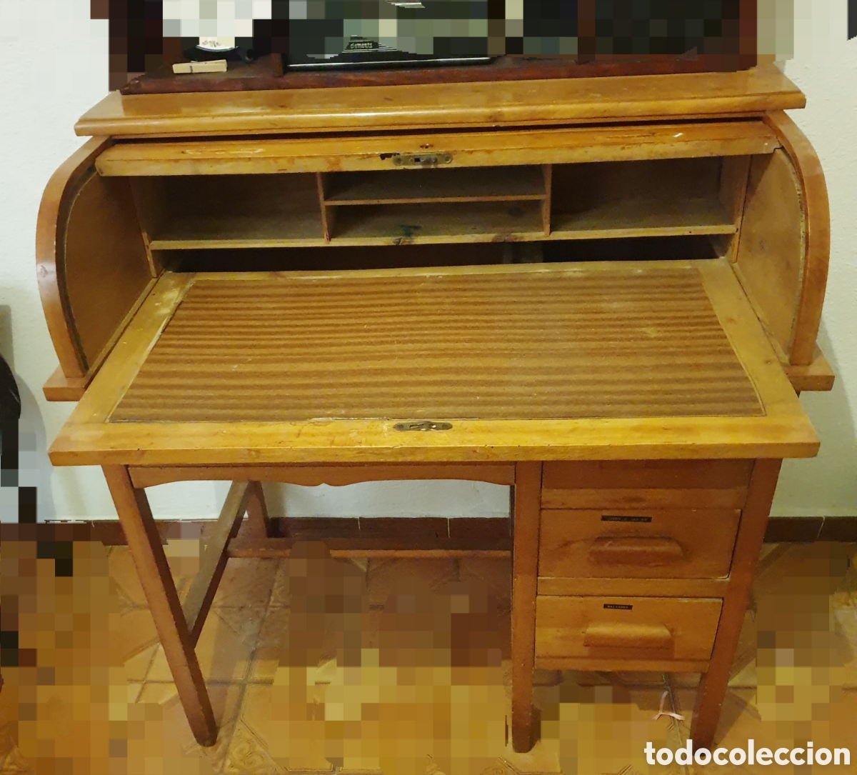 Antig&uuml;edades: ESCRITORIO BUREAU ESTILO AMERICANO - Foto 3