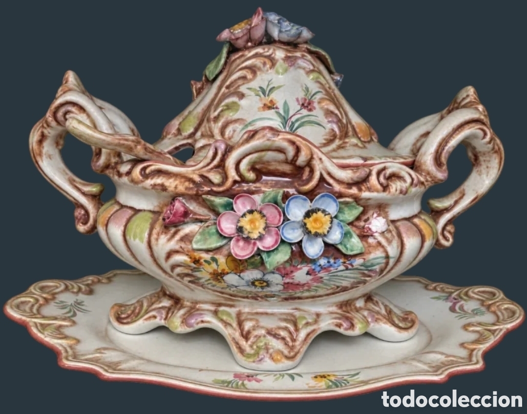 Antiques: Sopera italiana de ceramica