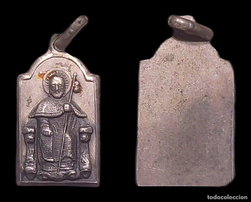 Antiquit&auml;ten: MEDALLA RELIGIOSA SANTIAGO DE COMPOSTELA SANTIAGO SENTADO PLATA