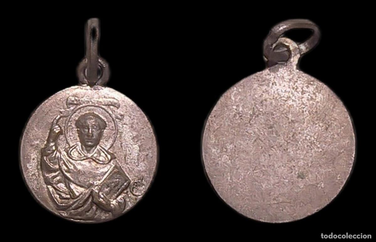 Antiquit&auml;ten: MEDALLA RELIGIOSA VALENCIA SAN VICENTE FERRER METAL PLATEADO