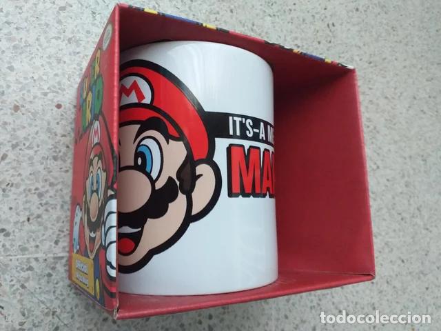 Antig&uuml;edades: Super Mario Taza de Cer&aacute;mica Nueva 325 ml - Nintendo