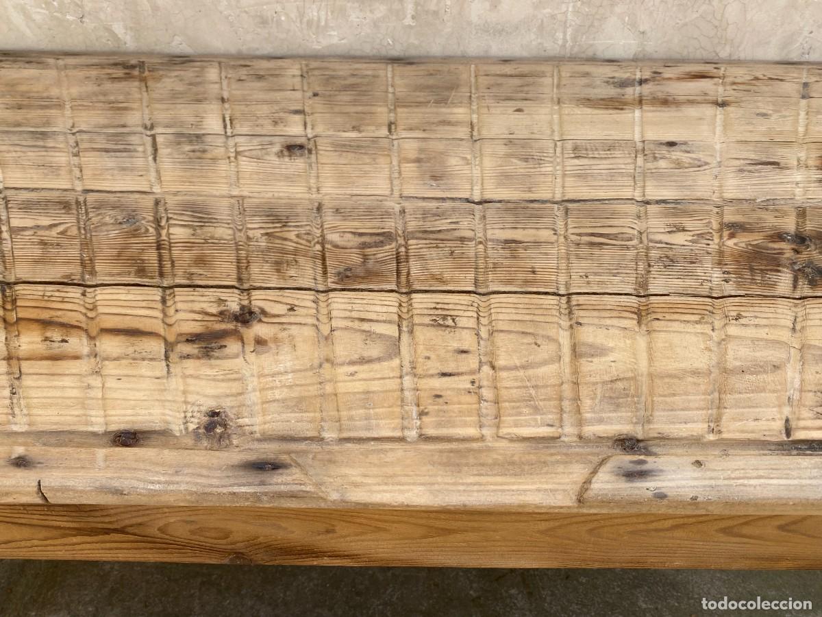 Antig&uuml;edades: Mesa Antigua de Madera Artesanal - Foto 3