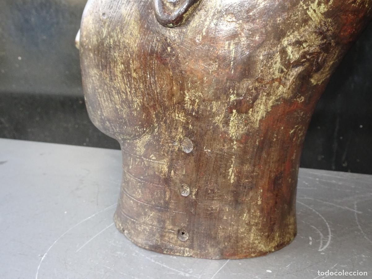 Antig&uuml;edades: Cabeza de Bronce Estilo Benin / Ife - Foto 7