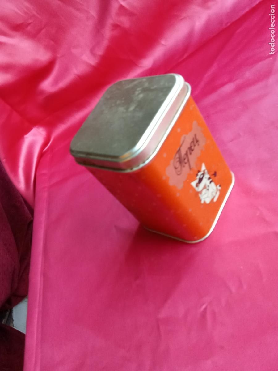 Antig&uuml;edades: Lata de t&eacute; Tepeu. Caja plomo - Foto 3