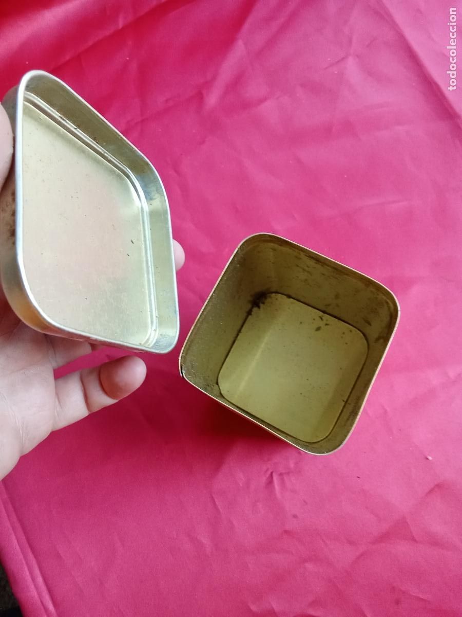 Antig&uuml;edades: Lata de t&eacute; Tepeu. Caja plomo - Foto 2