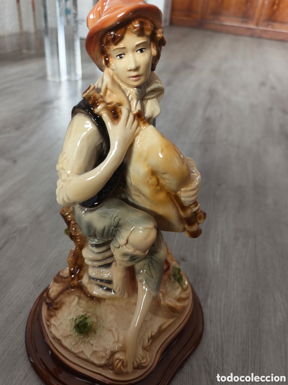 Antiguidades: Gaitero porcelana firmado