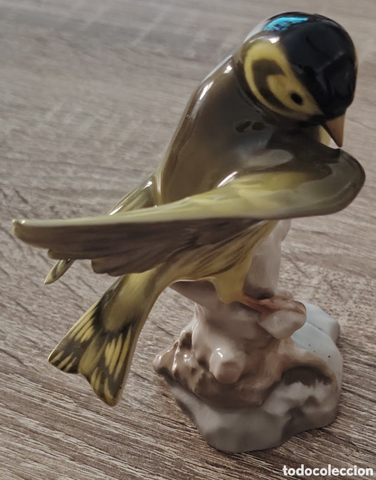 Antig&uuml;edades: Estatuilla jilguero vintage