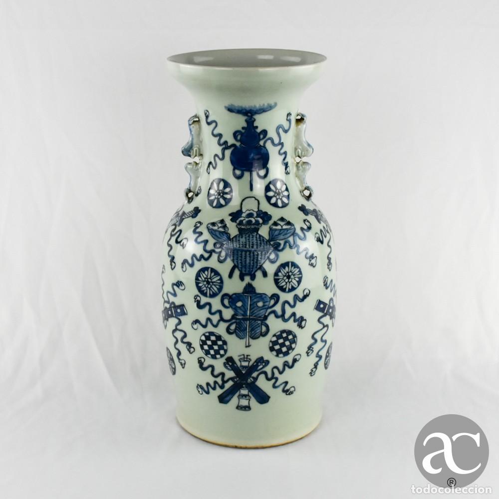 Antig&uuml;edades: Jarr&atilde;o porcelana da China Celadon, s&eacute;c. XIX
