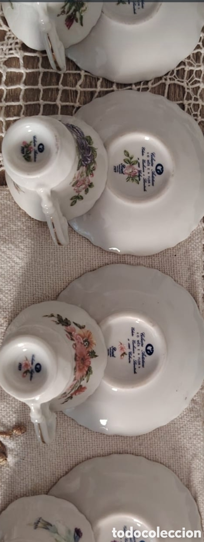 Antig&uuml;edades: Tazas te porcelana doce meses - Foto 4
