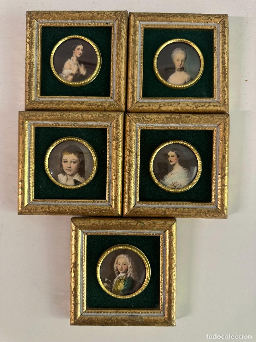 Antig&uuml;edades: Retratos en miniatura de &eacute;poca pan de oro - Foto 1