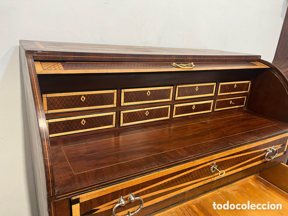Antig&uuml;edades: Antiguo bur&oacute; marqueter&iacute;a restaurado - Foto 16