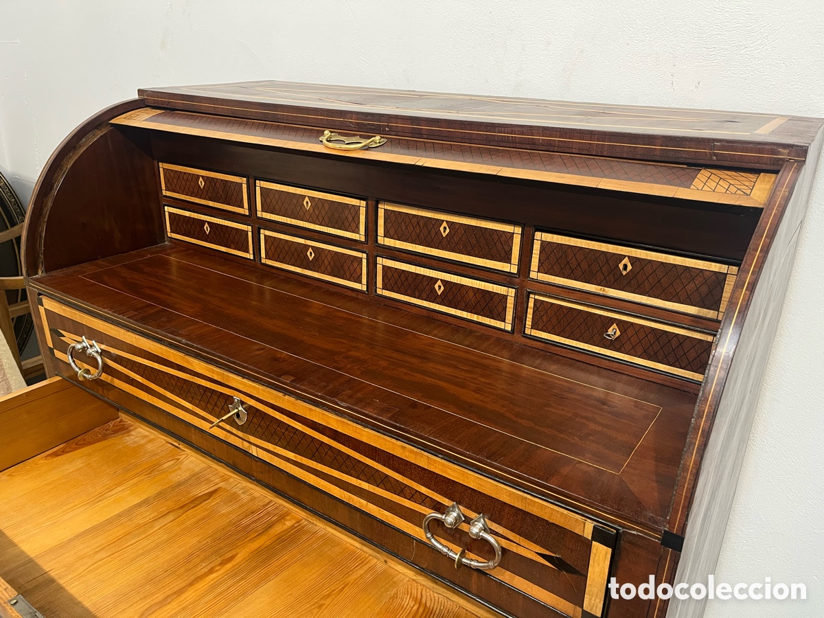Antig&uuml;edades: Antiguo bur&oacute; marqueter&iacute;a restaurado - Foto 18