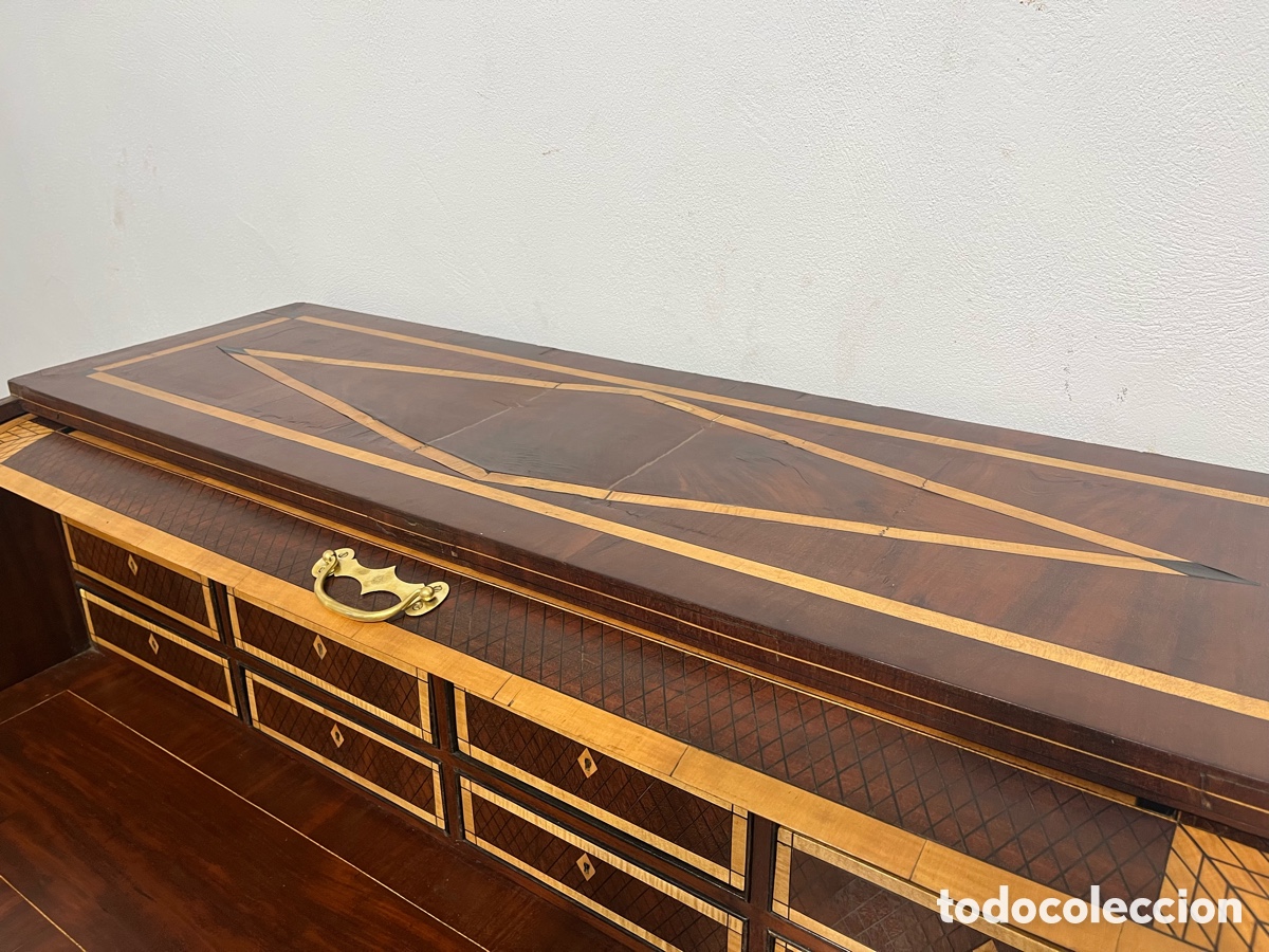 Antig&uuml;edades: Antiguo bur&oacute; marqueter&iacute;a restaurado - Foto 20