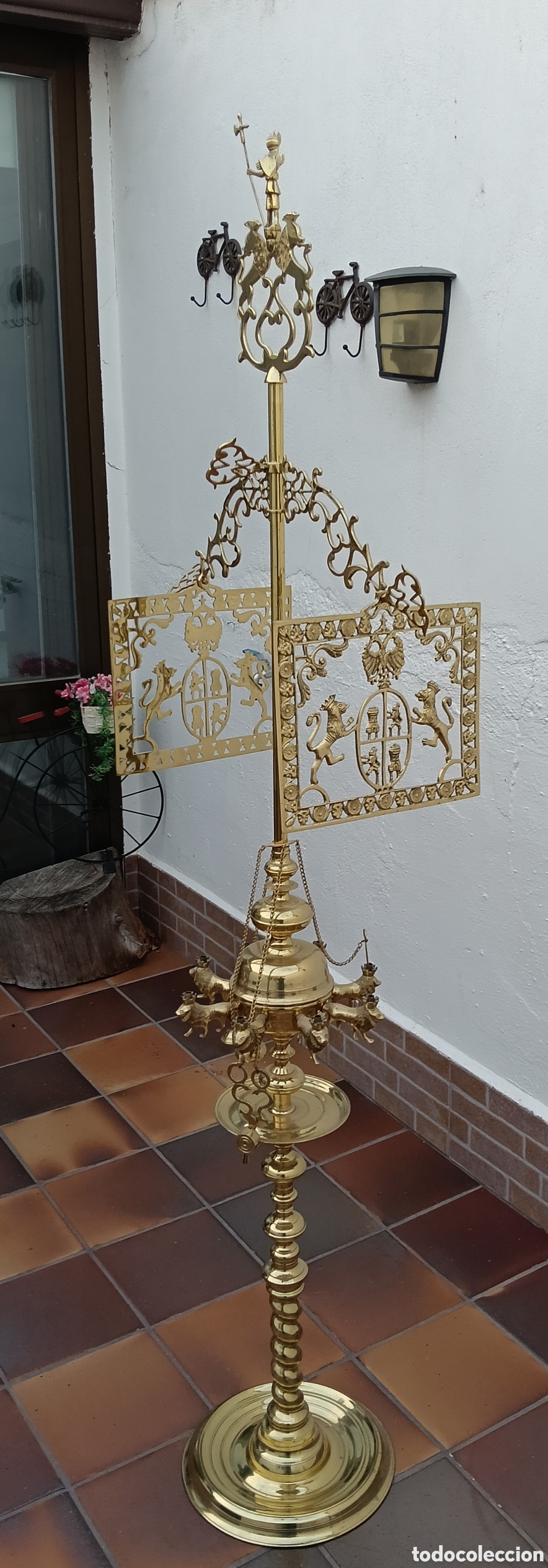 Antig&uuml;edades: Quinque, candelabro, enorme - Foto 2