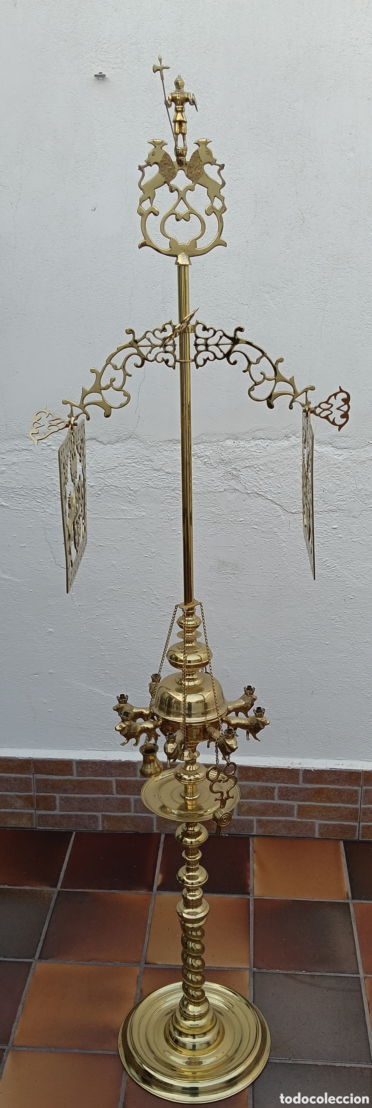 Antig&uuml;edades: Quinque, candelabro, enorme - Foto 4