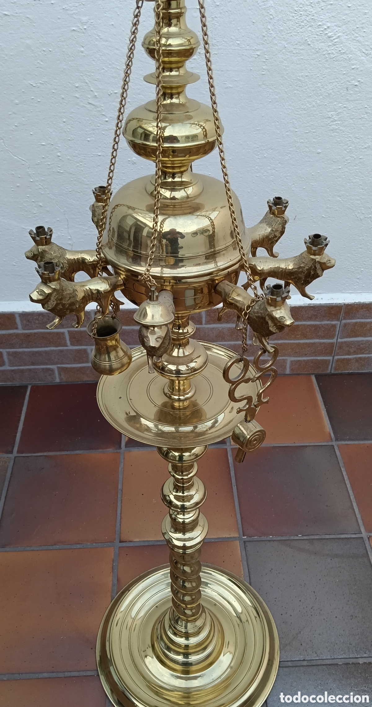 Antig&uuml;edades: Quinque, candelabro, enorme - Foto 7