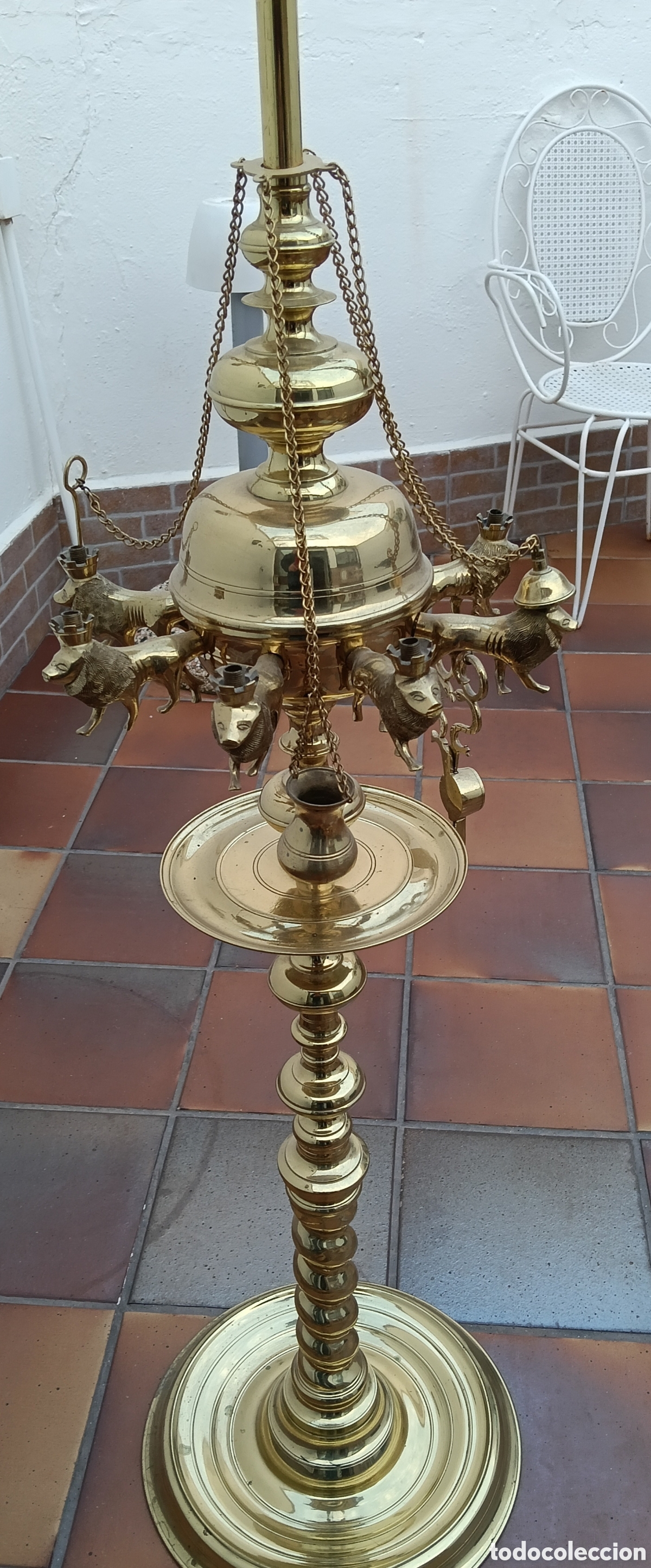 Antig&uuml;edades: Quinque, candelabro, enorme - Foto 8