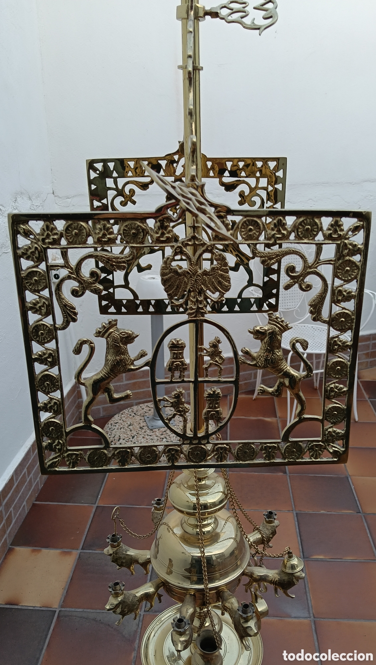 Antig&uuml;edades: Quinque, candelabro, enorme - Foto 9