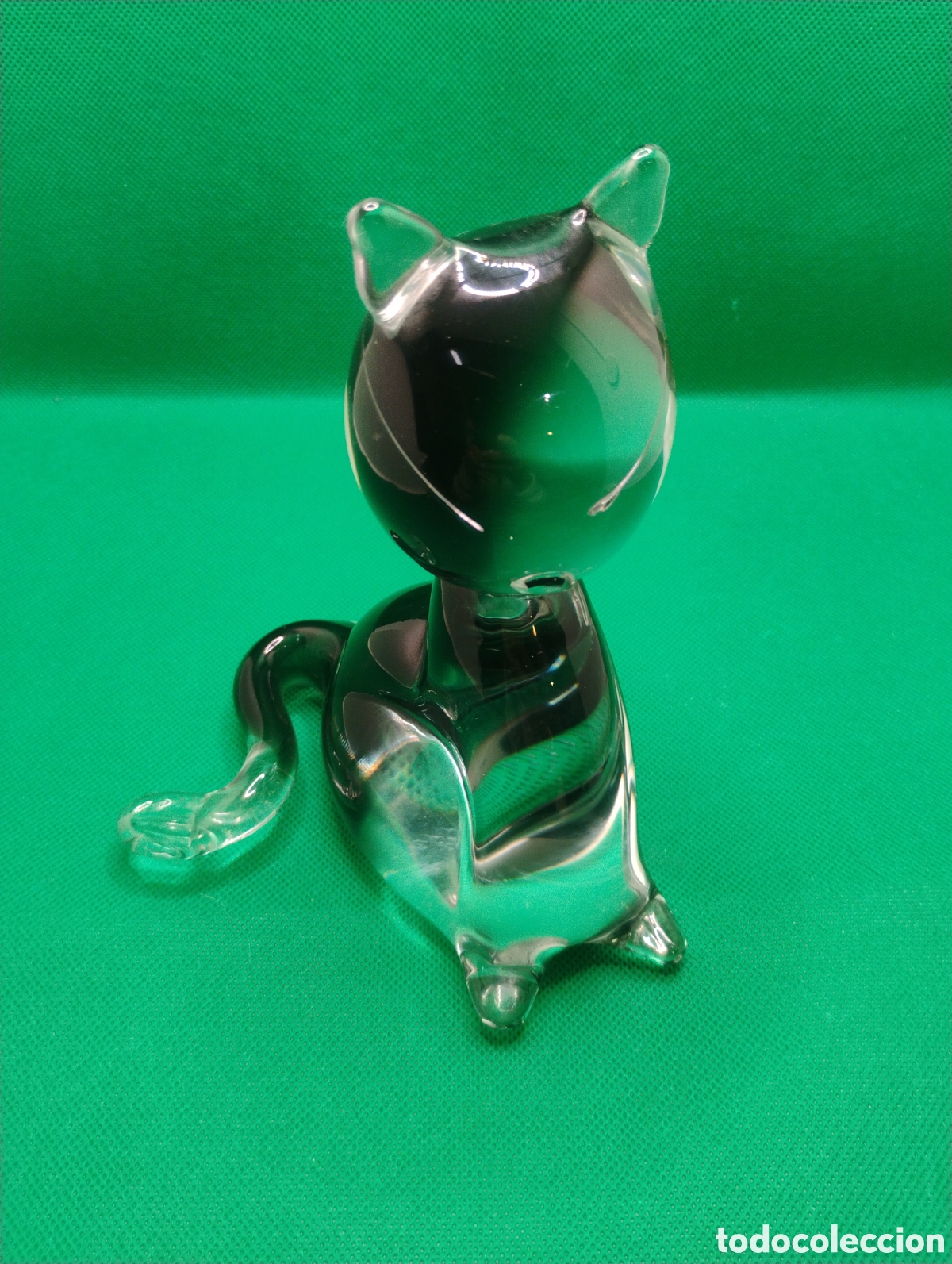 Antig&uuml;edades: Gato en Cristal de Murano - Foto 6