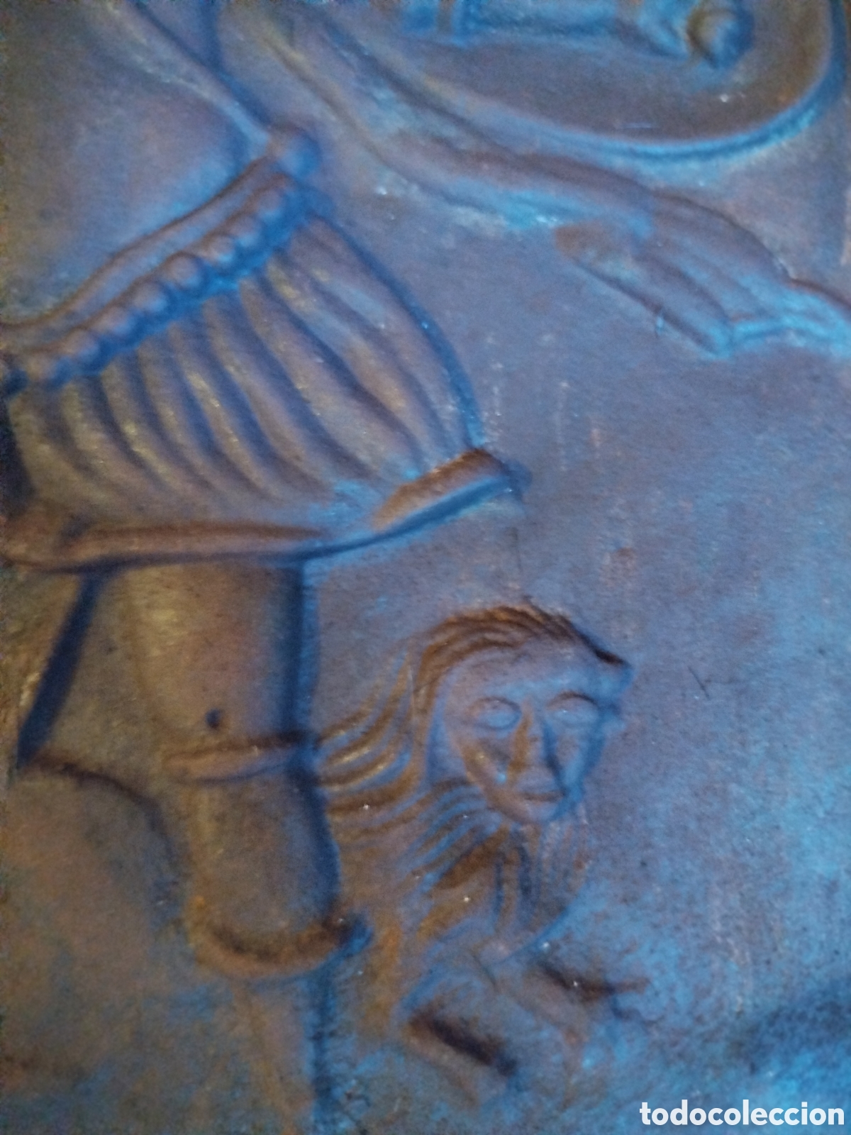 Antig&uuml;edades: Placa de chimenea con relieve - Foto 3