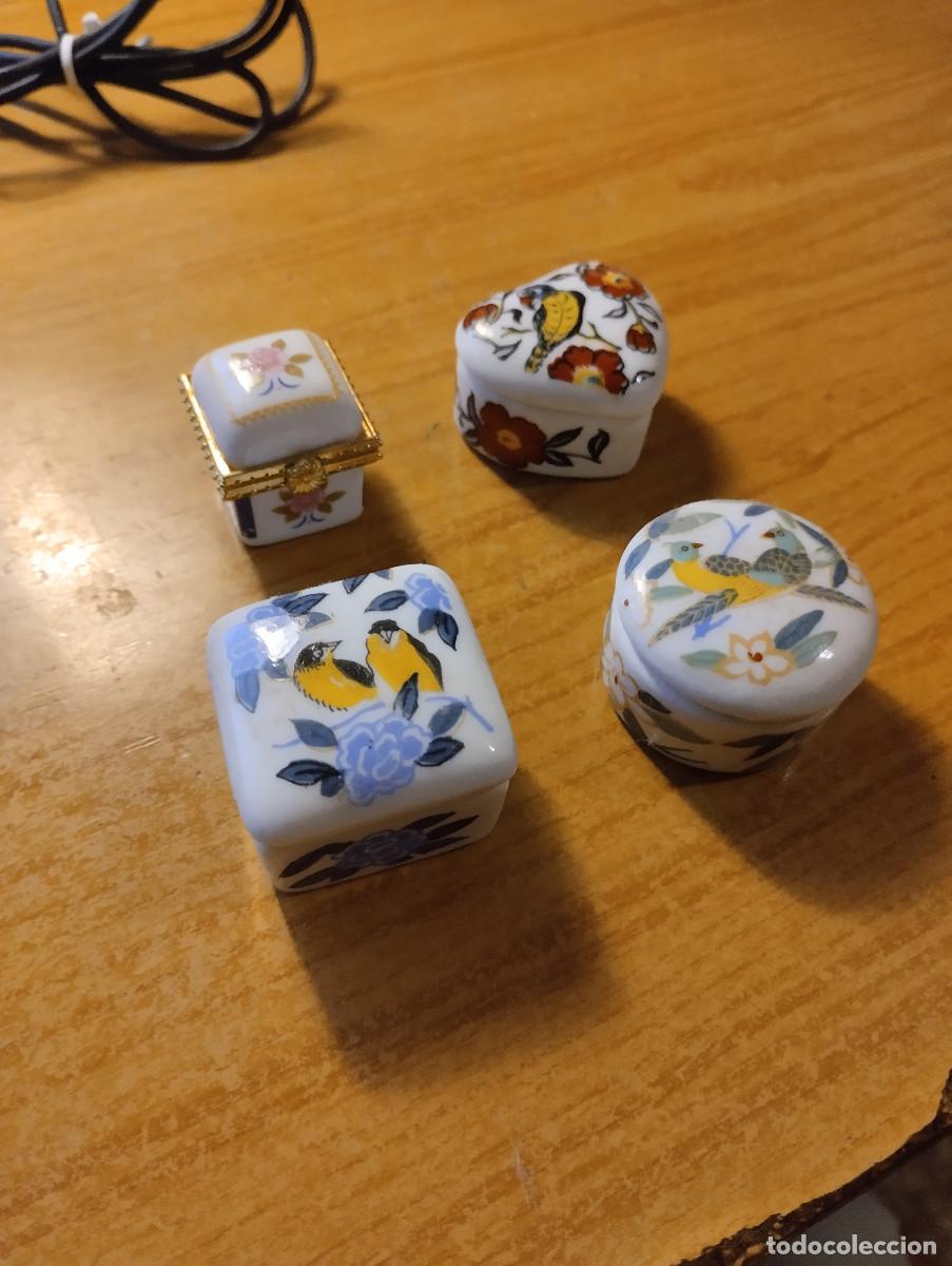 Oggetti Antichi: cuatro cajitas de porcelana