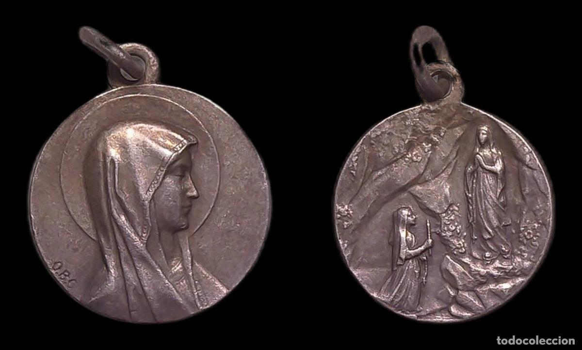 Antiguidades: MEDALLA RELIGIOSA FRANCIA LOURDES NUESTRA SRA DE LOURDES SANTUARIO BERNARDETTE