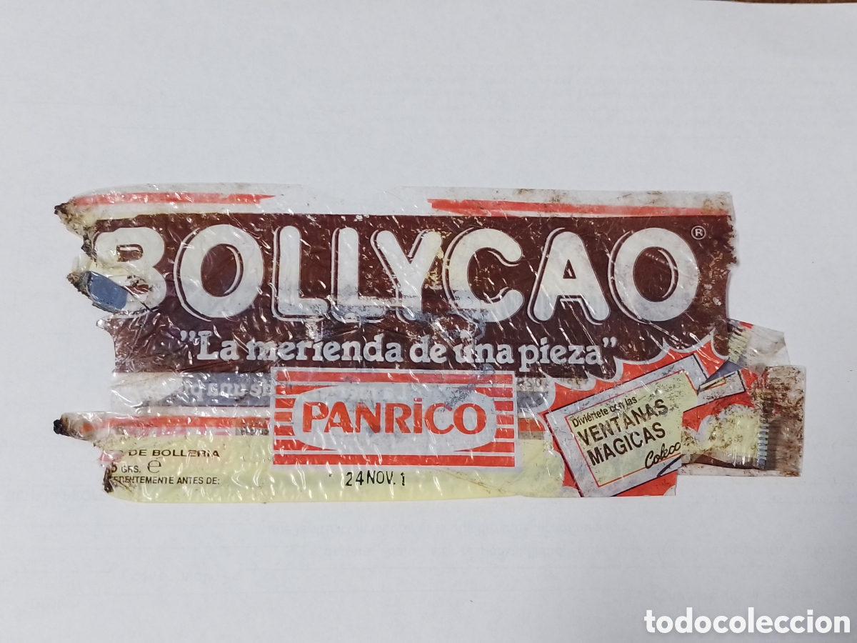 Antig&uuml;edades: Antiguo envoltorio de Bollycao.