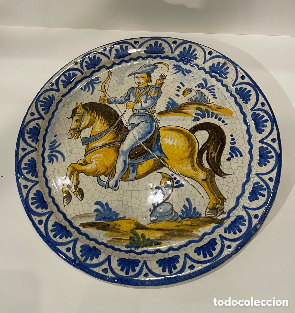 Antig&uuml;edades: Gran plato de cer&aacute;mica - Foto 1