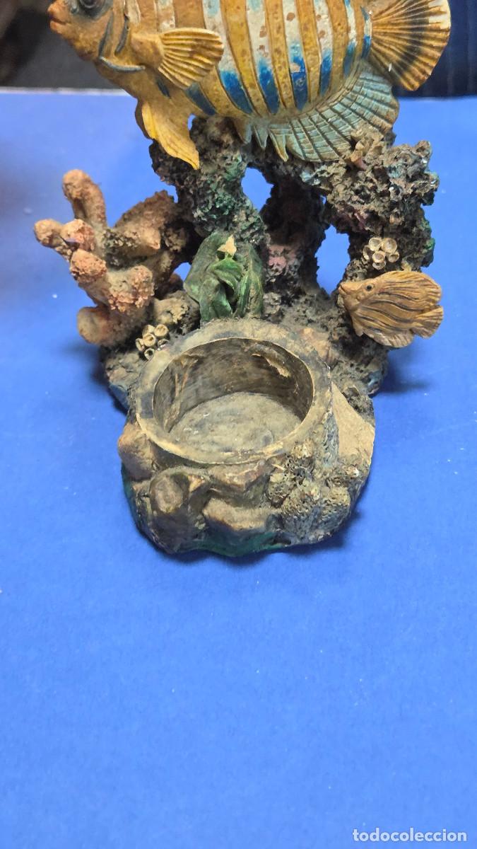 Antig&uuml;edades: velon de velas figura pez - Foto 3