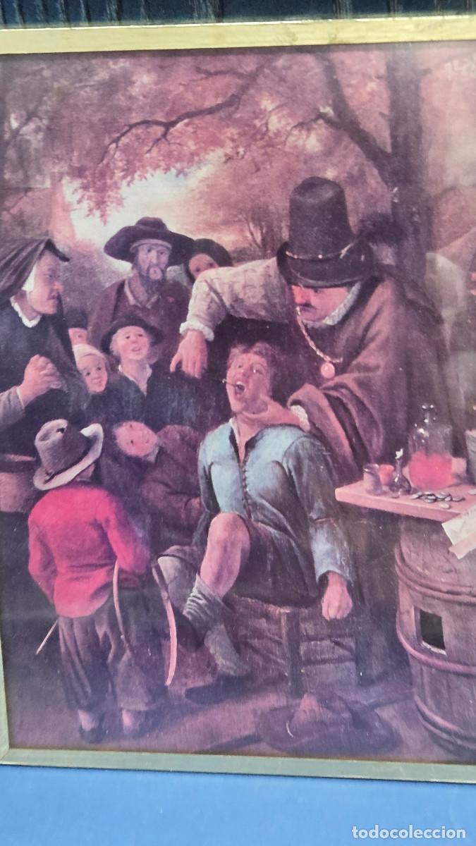 Antig&uuml;edades: cuadro lamina de dentista - Foto 2