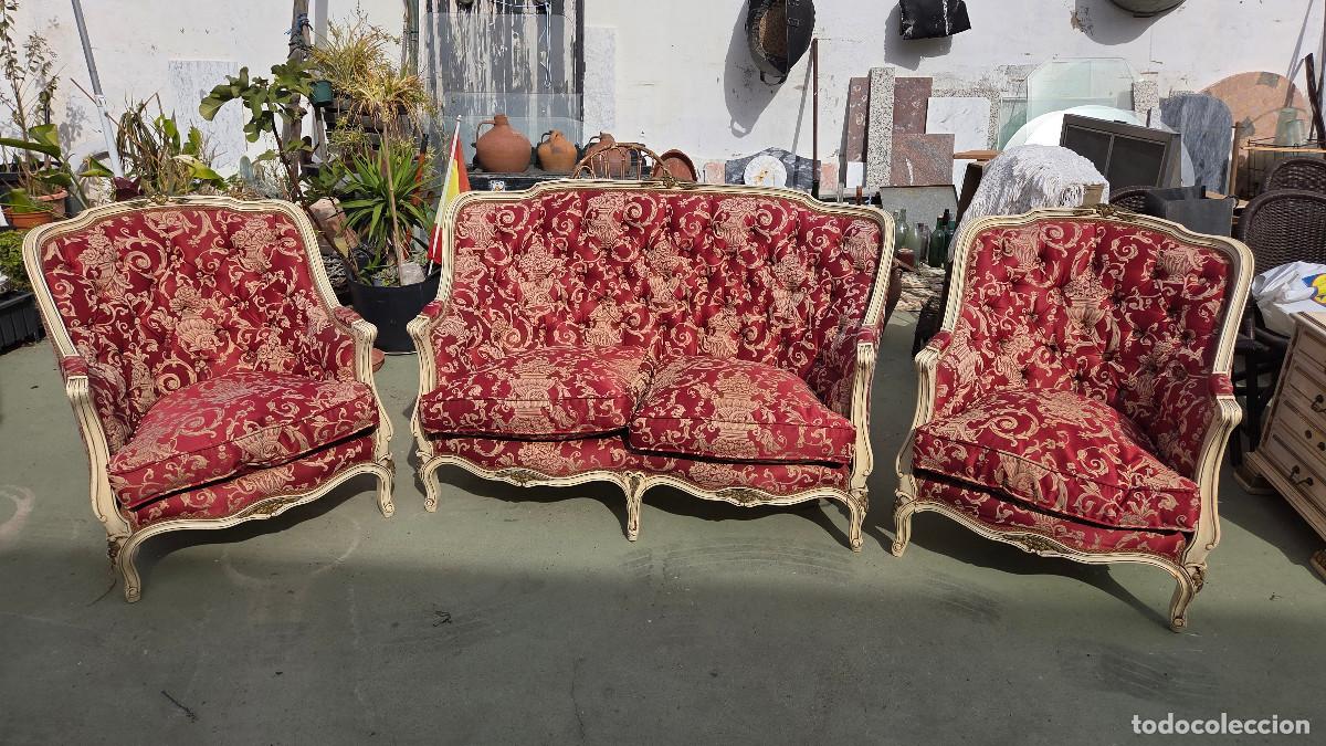 Antig&uuml;edades: sillo y 2 sillones antiguos