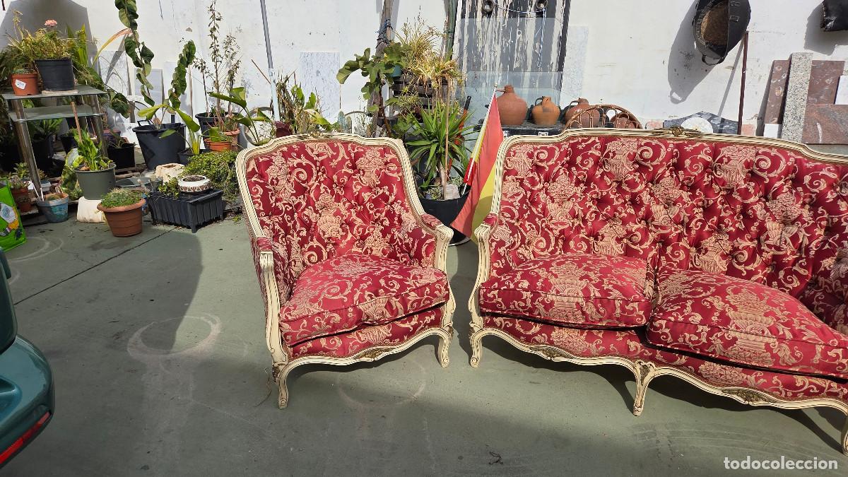 Antig&uuml;edades: sillo y 2 sillones antiguos - Foto 2