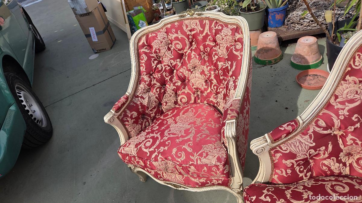 Antig&uuml;edades: sillo y 2 sillones antiguos - Foto 11