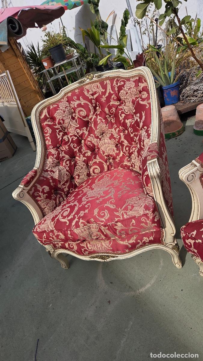 Antig&uuml;edades: sillo y 2 sillones antiguos - Foto 12