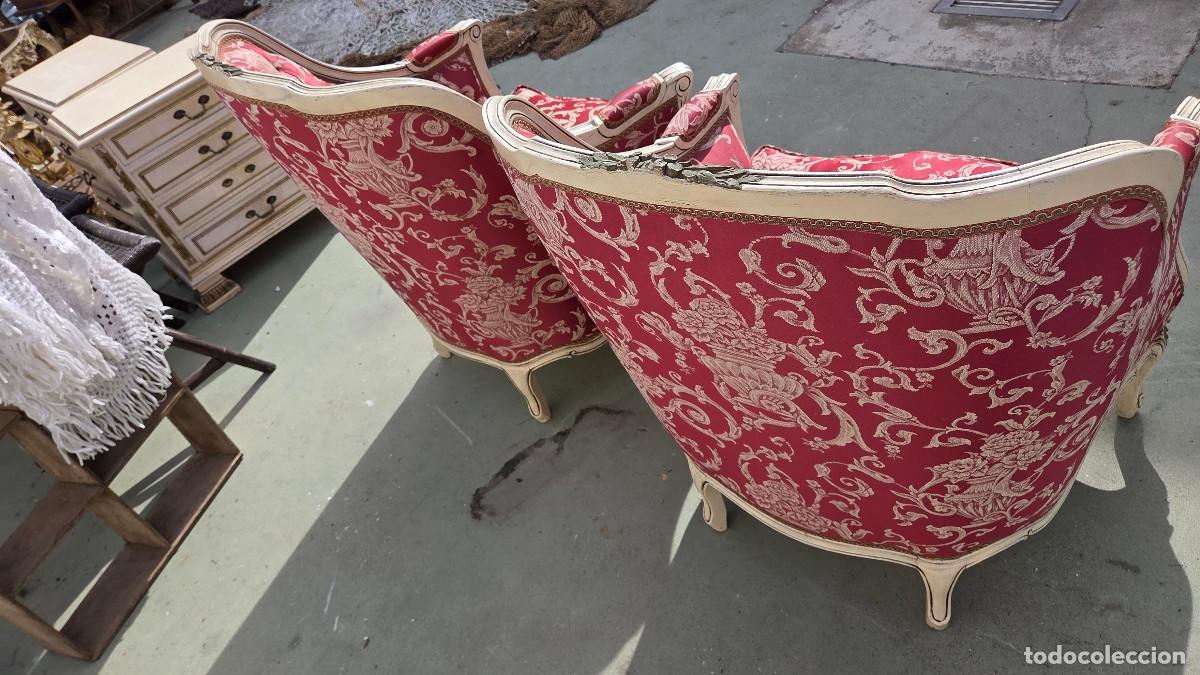 Antig&uuml;edades: sillo y 2 sillones antiguos - Foto 28