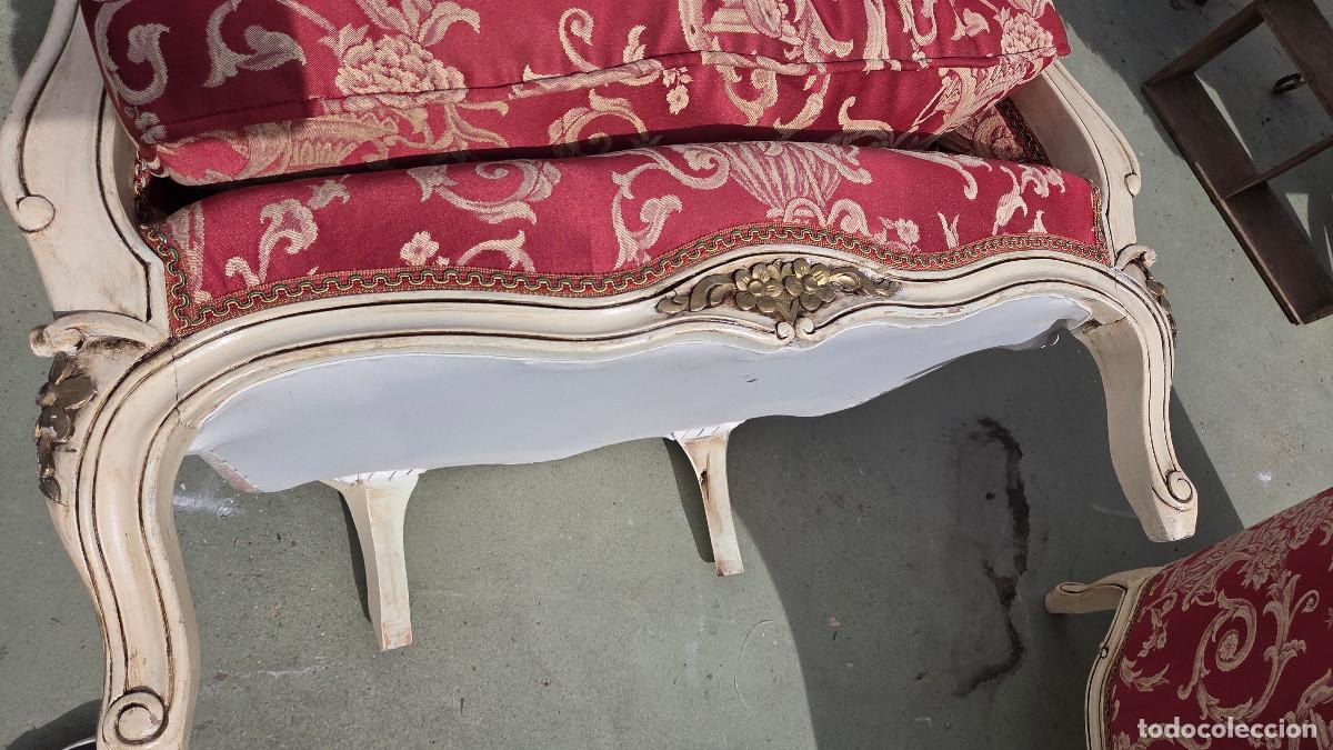 Antig&uuml;edades: sillo y 2 sillones antiguos - Foto 30
