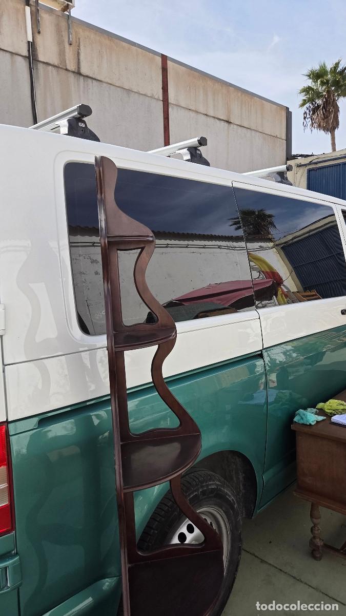 Antig&uuml;edades: esquinera de madera caoba - Foto 7