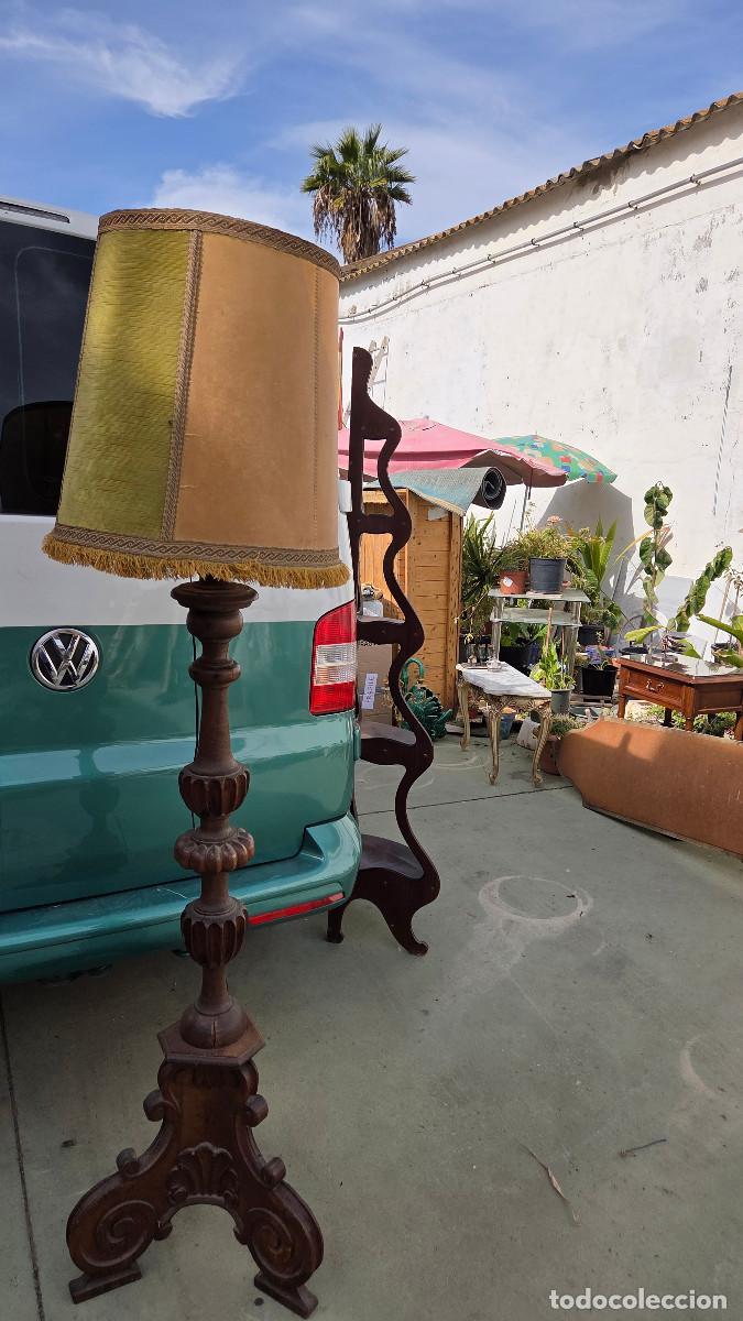 Antig&uuml;edades: lampara de pie antigua - Foto 2