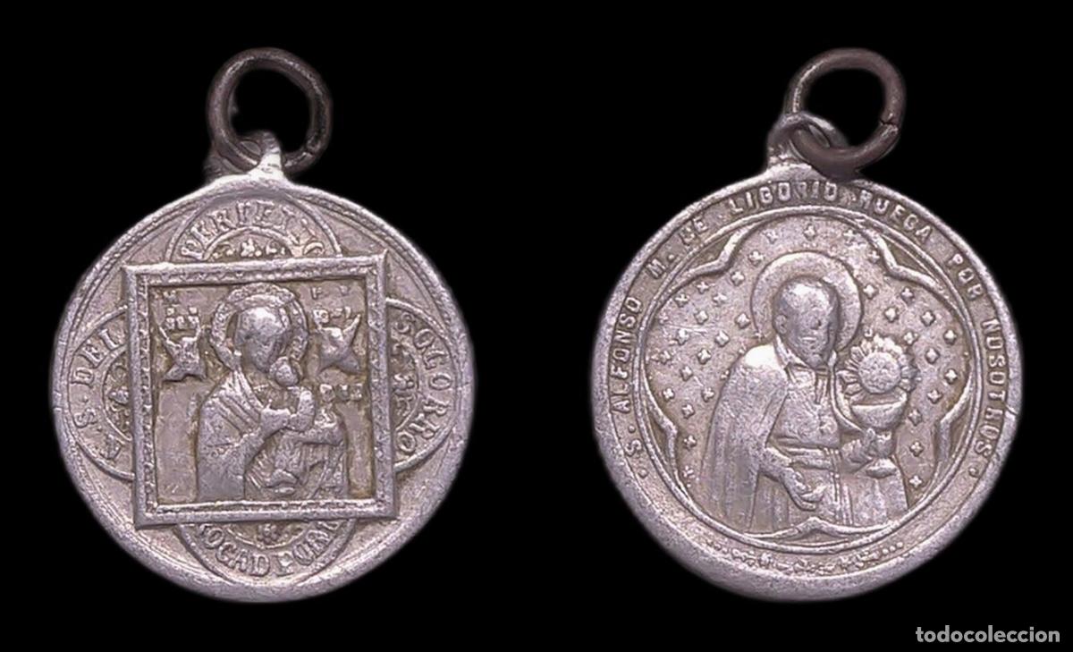Antig&uuml;edades: MEDALLA RELIGIOSA NUESTRA SE&Ntilde;ORA DEL PERPETUO SOCORRO SAN ALFONSO M DE LIGORIO