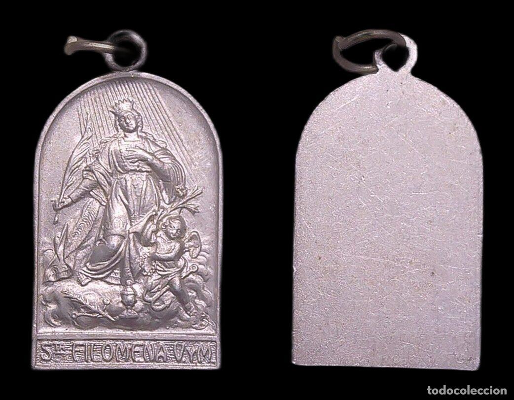 Antig&uuml;edades: MEDALLA RELIGIOSA SANTA FILOMENA VIRGEN Y MARTIR ALUMINIO