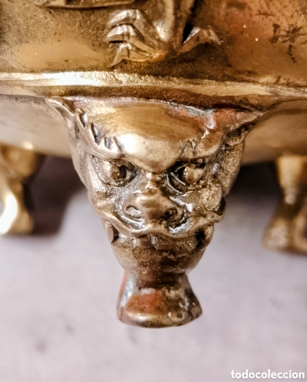 Antig&uuml;edades: Antique Chinese Reticulated 'Nine Dragons' Incense Burner.