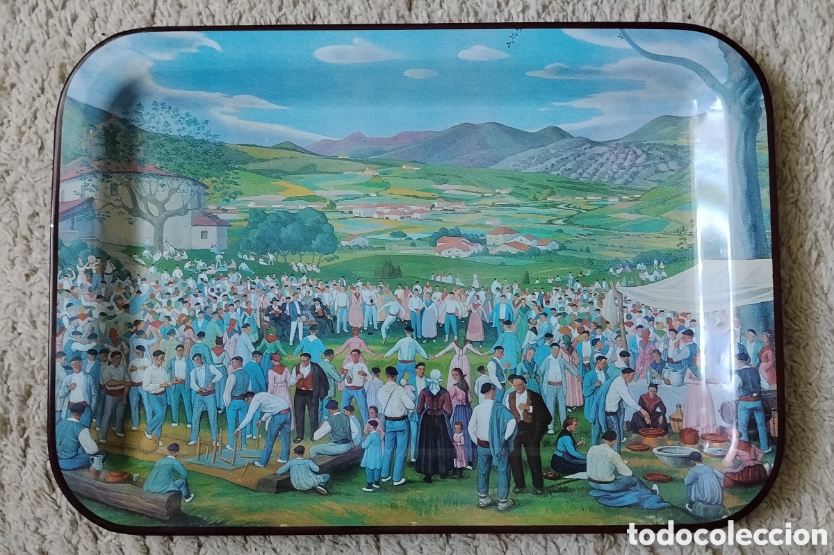 Antig&uuml;edades: Bandeja Vintage Romer&iacute;a - Jos&eacute; Arru&eacute; (Caja Laboral)