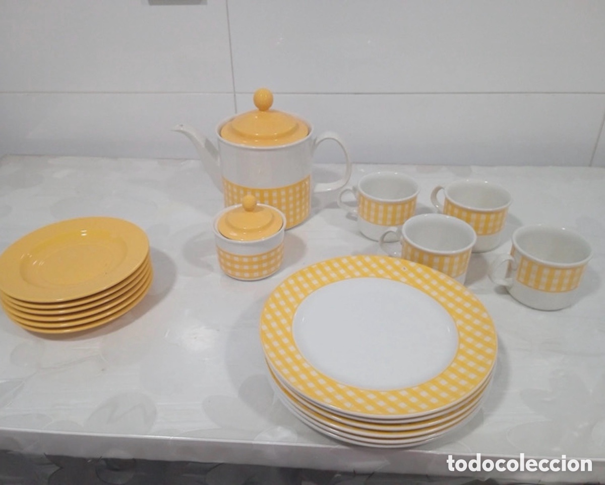 Antig&uuml;edades: Antiguo juego de desayuno Pontesa