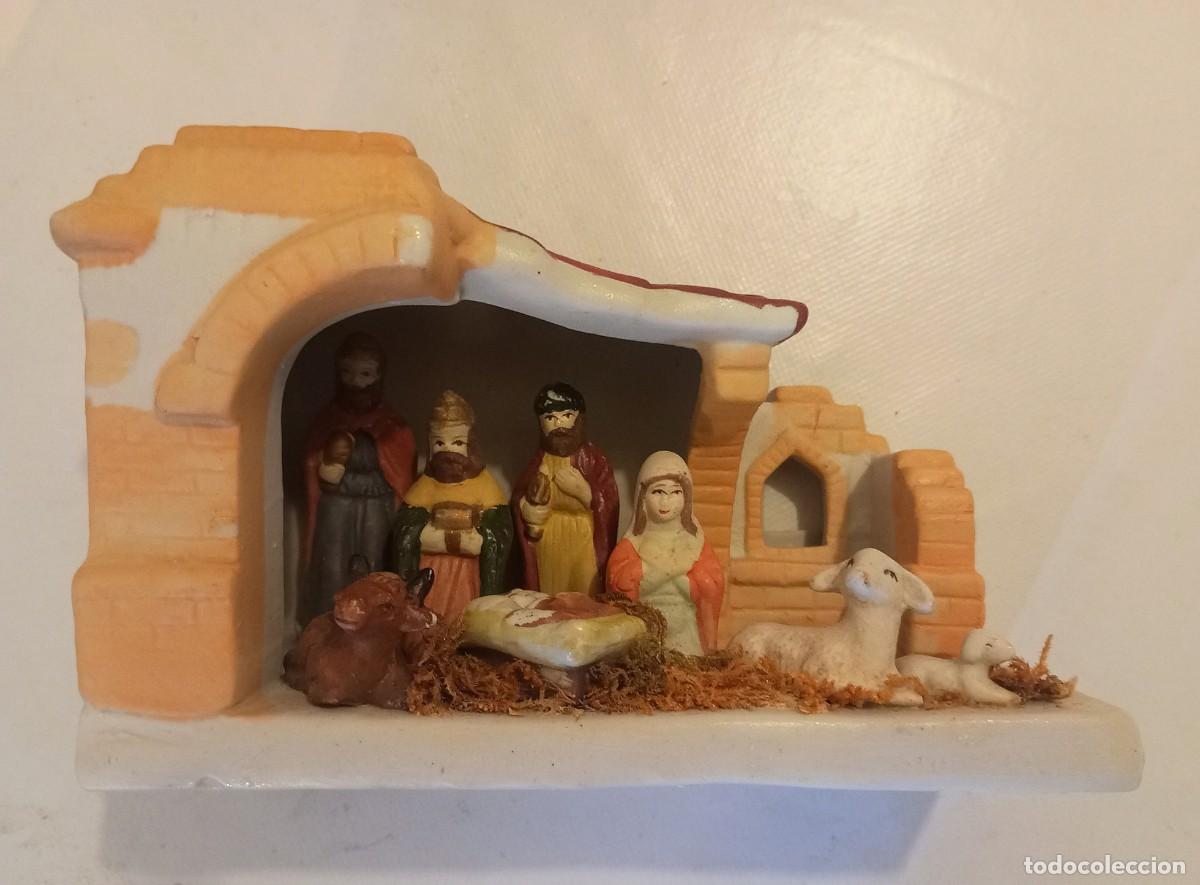 Antig&uuml;edades: PORTAL DE BELEN - PORCELANA - VIRGEN, NI&Ntilde;O JES&Uacute;S , REYES MAGOS , ANIMALES