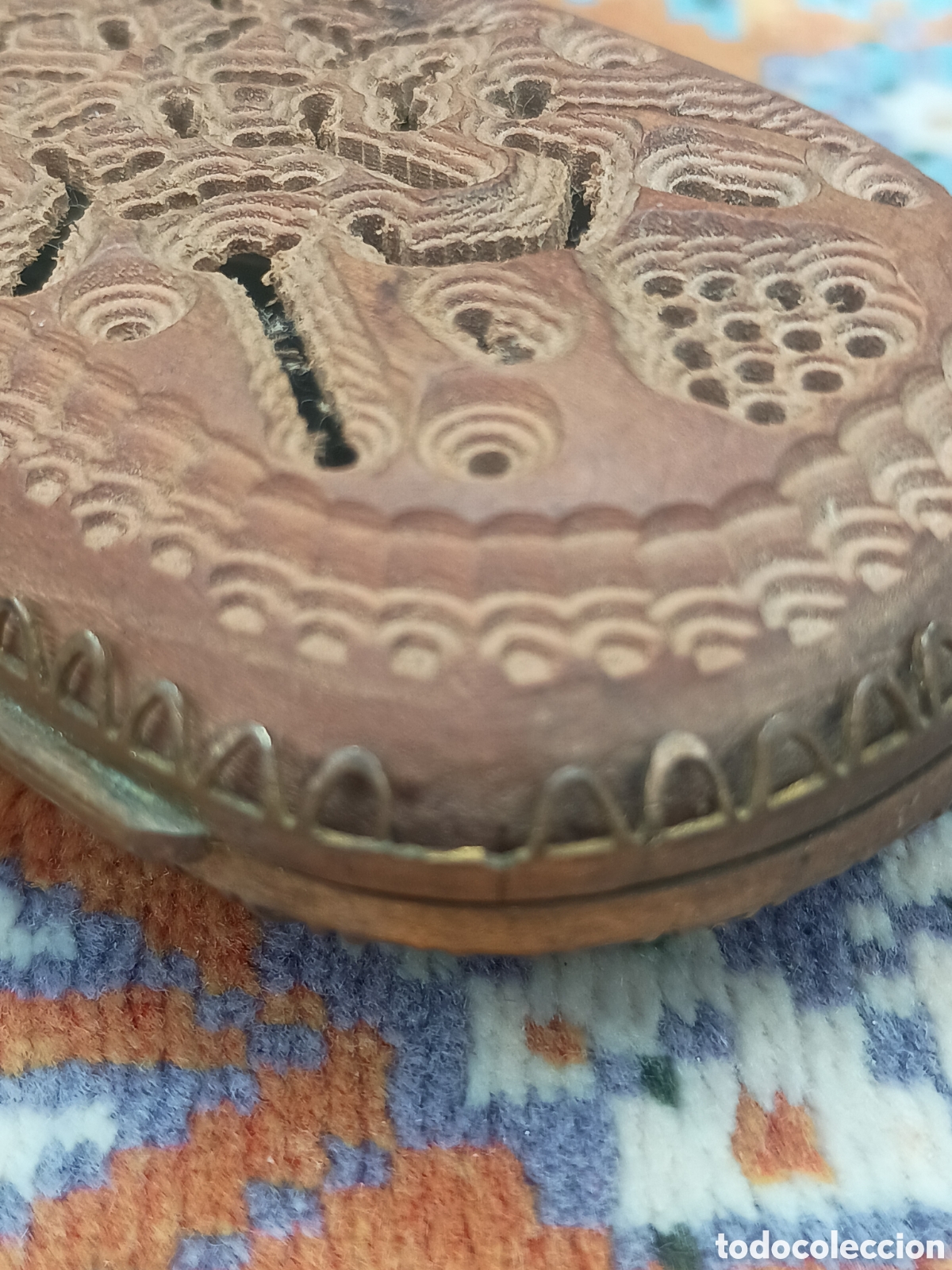 Antig&uuml;edades: Tocador madera con espejo - Foto 7
