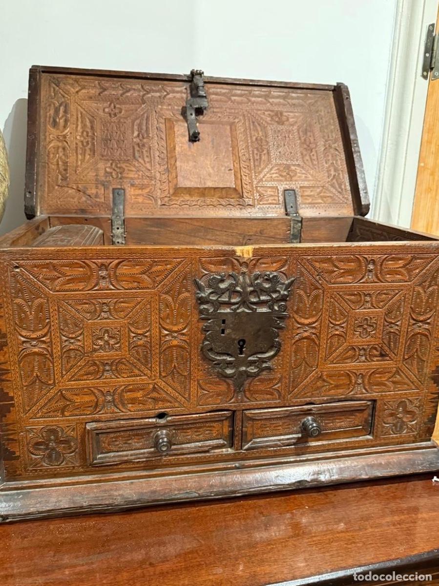 Antig&uuml;edades: BAUL COLONIAL OAXACA SIGLO XVIII