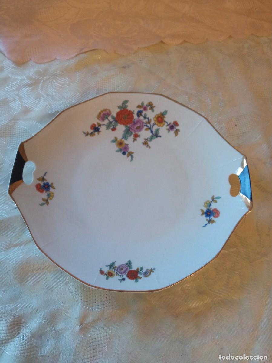 Antig&uuml;edades: Precioso plato para galletas o biscocho de porcelana Hertel Jacob Rehau Bavaria
